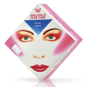 Crema Facial Hidratante Mena con Vitamina E para Todo Tipo de Piel, Uso Diario, Fórmula Orgánica Blanqueadora en Envase Rosa con Caja - Product Image 2