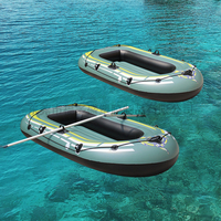 Kayak gonflable personnalisé en caoutchouc, bateau gonflable épaissi résistant à l'usure pour 2 personnes, bateau de pêche double 34, hovercraft