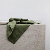 Linge de table en gros, tissu 100% lin, serviette de table en lin doux, serviette de table en coton pour hôtel, banquet