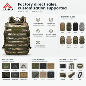 Mochila Táctica LUPU, Camuflaje, Sistema MOLLE, Gran Capacidad, Mochila de Exterior Unisex, Resistente al Agua, Duradera - Product Image 5