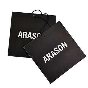 Tùy chỉnh kích thước lớn in ấn 800gsm giấy tráng giấy Thẻ Nhãn với logo thương hiệu của bạn treo may Swing Tag cho doanh nghiệp nhỏ - Product Image 3