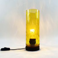 Nouveautés : Lampe de chevet nordique postmoderne simple en verre avec base pour chambre à coucher