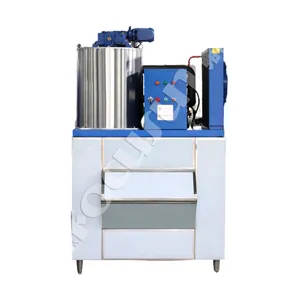 Focusun Industrial/commercial Fully Automatic Flake Ice Maker Making Machine For Fish Cooling With Storage Bin