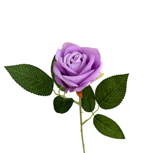 <b>Artificial</b> Roses Single <b>Stem</b> Velvet Rose MGH High Simulation Silk Flower Wedding Valentine's Day Home Decorations - Product Image 5