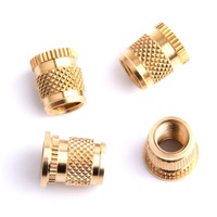 Inserts en laiton sans plomb EN12164 CW614N pour moulage par injection, taille personnalisée, usinage CNC