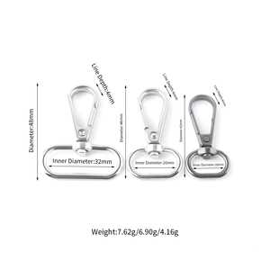 Các Nhà Sản Xuất Kim Loại Snap Móc Nhiều Thông số Kỹ Thuật Xoay Snap Móc Vàng Khóa Pet Phụ Kiện Keychain Clasp Cho Túi Xách - Product Image 3