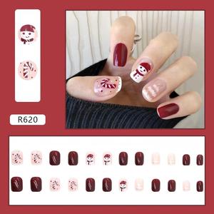 Protection d'<span class=keywords><strong>ongles</strong></span> réutilisable de luxe léger, <span class=keywords><strong>couleur</strong></span> café, dégradé doré, effet brillant, forme carrée, pour l'<span class=keywords><strong>automne</strong></span> et l'hiver, directement de l'usine - Product Image 3