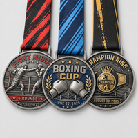 Médaille de golf personnalisée en alliage de zinc 3D, trophée du championnat 2025, médailles de récompense sportive en métal avec ruban imprimé, cadeau souvenir
