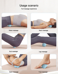 All'ingrosso personalizzato Logo Yoga Fitness tessuto profondo Silicone pearut massaggio palla - Product Image 3