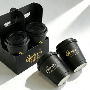 <span class=keywords><strong>Caffè</strong></span> all'ingrosso da asporto usa e getta doppia parete 12oz 10oz tazze di Design personalizzato logo <span class=keywords><strong>dimensioni</strong></span> tazze di carta <span class=keywords><strong>caffè</strong></span> - Product Image 3