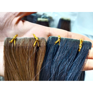 Extensions de <span class=keywords><strong>cheveux</strong></span> humains brésiliens injectées 12A, 100% vierges Remy, adhésives - Product Image 2