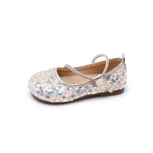 أحذية أميرات للأطفال بتصميم ترتر أحمر وفضي، أحذية زفاف للأطفال بالجملة، أحذية رقص جميلة للفتيات - Product Image 6