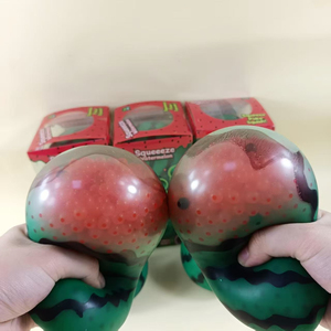 Jouet anti-stress souple en forme de pastèque, populaire, jouet sensoriel de simulation de fruit fluide, pour le bureau et les enfants - Product Image 4