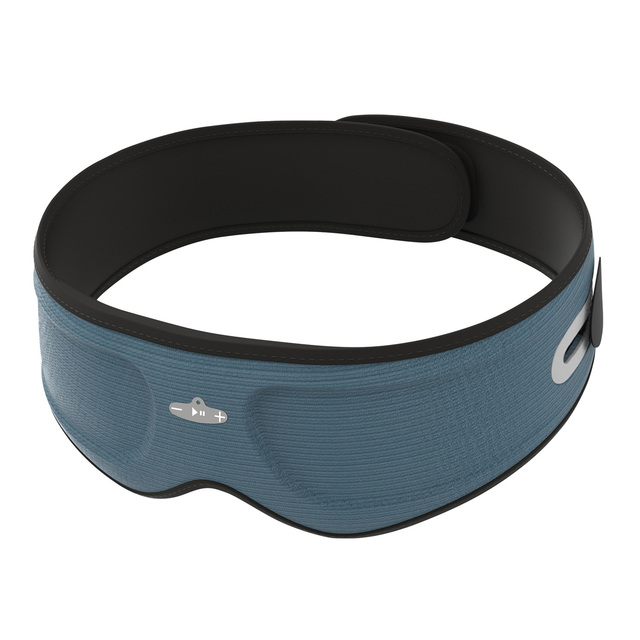2026 3D Contoured Cotton Elastic Knit Bluetooth Memory Foam Oversized Luxury Super Soft Eye Masks Sleeping Smart Eye Care
