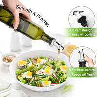 Huile d'olive de cuisine sauce soja domestique vinaigre bouteille en verre épaissi de grande capacité avec bec verseur pour condiment sauce soja