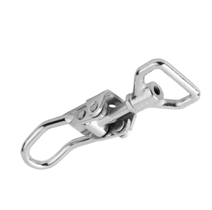 Loquet de serrure à tirage réglable KIPP K0051 avec anse pivotante en acier galvanisé, trous de fixation apparents, pour armoire industrielle - Product Image 1