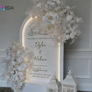 Fondo Decorativo de PVC con Flores para Bodas, Personalizado y Elegante, Ideal para Entrada de Invitados, Fotos y Reuniones - Product Image 6