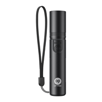 Senter LED Mini Zoom Grosir Tersedia, Senter Kecil Portabel EDC Saku, Baterai Isi Ulang USB Tipe-C, Peredupan Tanpa Tingkat