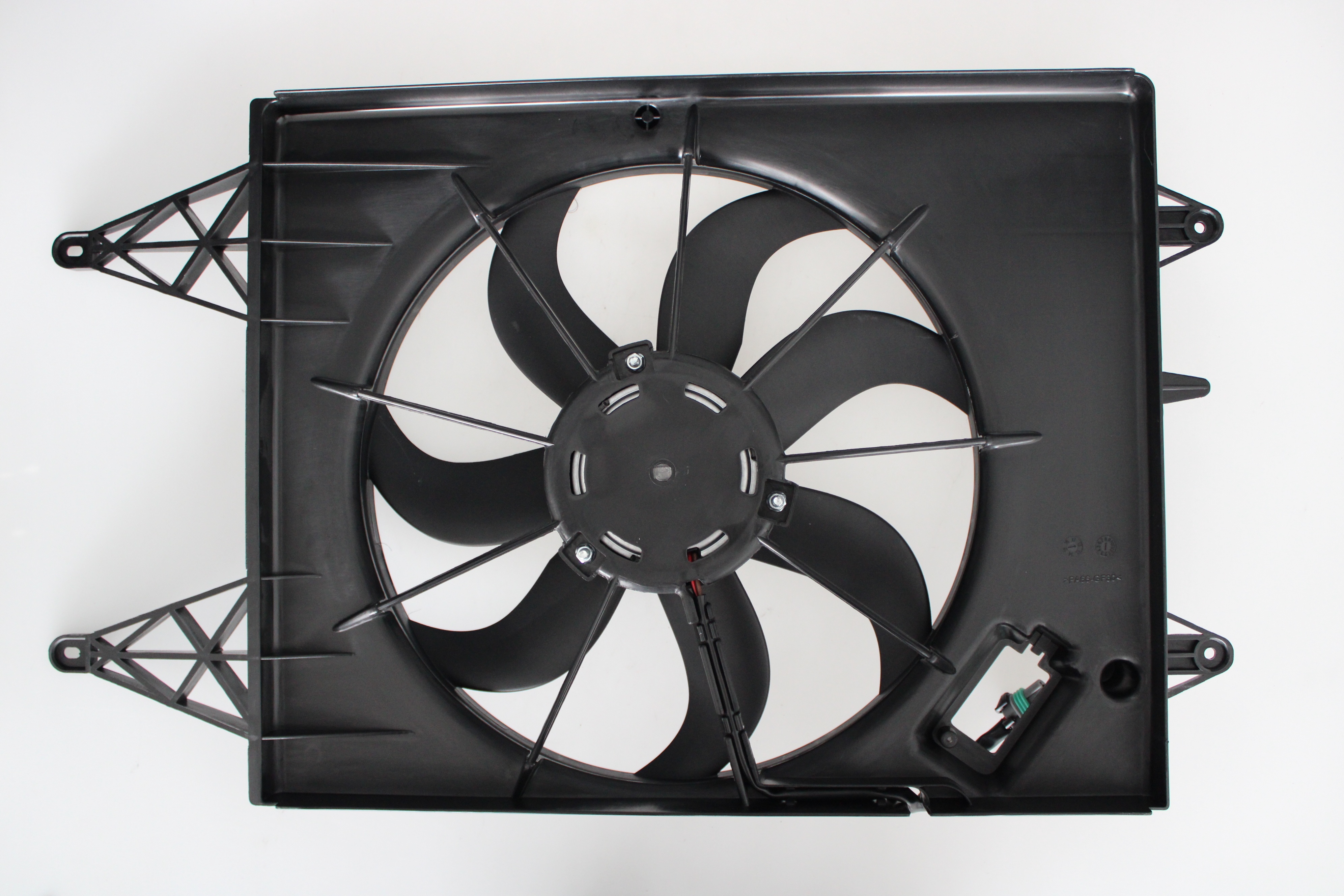 OE# 5U0121207A 2327300000 Auto Engine Electric 12V DC Condenser Cooling Fan Radiator Motor Shroud Assembly for VOLKSWAGEN GOL Auto Parts Image 2