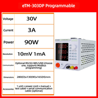 eTOMMENS eTM-305DP Alimentation électrique linéaire CC 30V 5A à sortie stable programmable à 4 chiffres pour la réparation de cartes mères d'ordinateurs