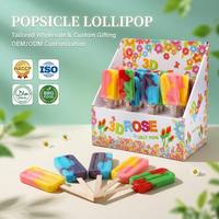 Sucettes glacées tourbillonnantes aux saveurs de fruits variées 12g – Bonbons durs colorés pour l'été