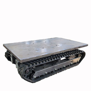 Châssis de chenilles pour robots gaz/électriques Plate-forme industrielle <span class=keywords><strong>hydraulique</strong></span> Châssis de chenilles en caoutchouc pour robots diesel en acier - Product Image 1