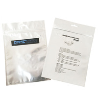 Sac d'emballage en Mylar à fermeture éclair, noir mat, holographique, imprimé sur mesure, résistant à l'humidité, pour supermarché, écouteurs, câble de données, housse