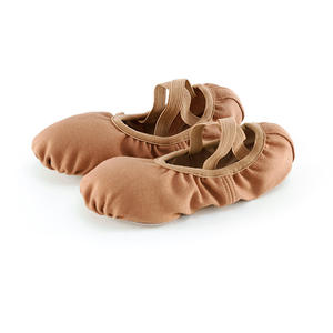 Scarpa da balletto con suola divisa in tela elastica Pro da ragazza - Product Image 3