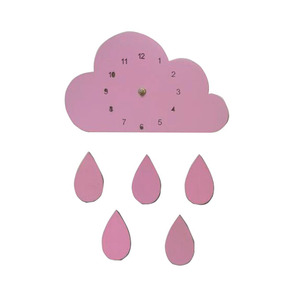 นอร์ดิกบ้านเมฆ<span class=keywords><strong>สายรุ้ง</strong></span>ฝนตกนาฬิกาการ์ตูนเด็กเงียบนาฬิกาแขวน - Product Image 4