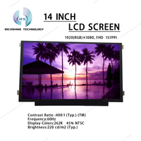 Écran LCD LED pour ordinateur portable 14,0'' Slim 30 broches B140HTN01.E FHD 1920*1080 avec cadre de fixation compatible HP
