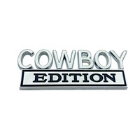 Autocollant de modification automobile 3D stéréoscopique en métal, étiquette de voiture COWBOY, badge de carrosserie modifié, vente chaude
