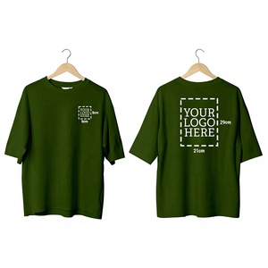 T-shirt pour homme en polyester et coton imprimé sur mesure, manches courtes, col rond, coupe classique, imprimé graphique, haut tendance décontracté - Product Image 2