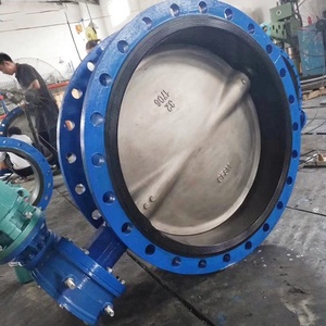 Factory Supply DN600 24 Inch Ductile Iron Motorized Double Flange Price List Free Shipping - Product Image 1