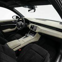 Film de protection automobile en microfibre synthétique texturée, vert kaki, toucher doux, haute qualité, pour l'intérieur des voitures