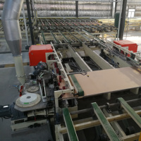 Machine automatique de fabrication de plaques de plâtre de 12.5mm PLC Core Min Ligne de production de plaques de plâtre d'investissement