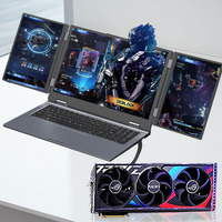 Commercio all'ingrosso 16 pollici Dual 10.5 pollici tre Triple Extended Touch Screen Notbook WIFI 6 RJ45 Intel I7 12th Gen SSD 2TB Gaming Laptop