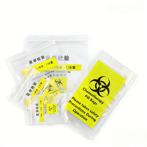 Sac à fermeture éclair à trois couches personnalisable <span class=keywords><strong>pour</strong></span> le <span class=keywords><strong>transport</strong></span> de spécimens biologiques et de tests médicaux, estampage à chaud, résistant à l'humidité - Product Image 6