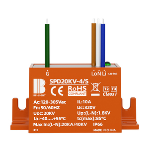 Arancione 10 <span class=keywords><strong>KA</strong></span> 10kv 20kv LED DPS protezione contro le sovratensioni protezione LED luce stradale SPD - Product Image 6