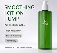 Bouteille pompe à lotion en plastique DY-E PET 250 ml, rechargeable, distributeur de liquide cosmétique pour shampooing, gel douche, emballage pour soins de la peau