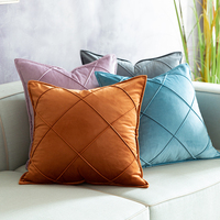 Housse de coussin décorative 20x20 pouces 50x50 cm Housse de coussin en velours Housse de coussin Fundas De Cojines Housse De Coussin