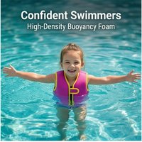 Gilet de flottaison en néoprène pour enfants, ajustable, avec panneaux en mousse amovibles et sangle de maintien à l'entrejambe, pour tout-petits et enfants en piscine