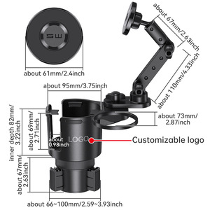 Nuevo extensor de portavasos para coche, portavasos para coche, soporte multifuncional para bebidas, estante de almacenamiento, soporte para teléfono - Product Image 5
