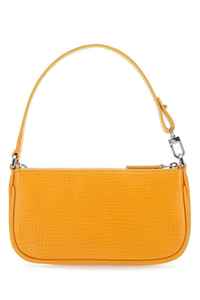 Bolso de diseñador de cuero genuino 100% de alta calidad de Far Mini Rachel bolso de mano con cremallera naranja claro - Product Image 3