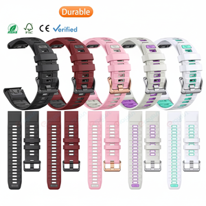 Huanlong 20มม. Garmin Fenix 8 43มม./7S/7S pro/ 6s/6S pro/ 5S PLUS นาฬิกากีฬาอัจฉริยะยางซิลิโคนปรับได้ออกอย่างรวดเร็ว - Product Image 1