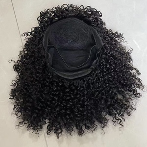 Peluca Económica Hecha a Máquina, 100% Cabello Humano Brasileño, Corte Pixie, Pelucas Cortas Rizadas y Onduladas, Sin Encaje, con Flequillo para Mujer - Product Image 6
