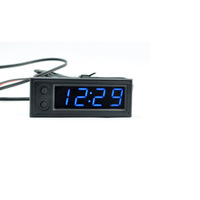 Module d'horloge numérique à LED, tube numérique, horloge électronique, mini montre de voiture de 0,39 pouce avec thermomètre, lumineux, DIY