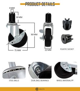 <b>Furniture</b> Caster Sockets - Product Image 6
