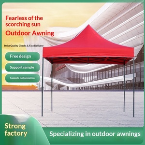 Outdoor Advertising Tent Universal 3m*3m <b>Car</b> Tent Portable Three-Fold Single Automatic Stand <b>Sunshade</b> Rain Shelter Large - Product Image 2
