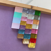 Tuiles de Mahjong en Acrylique Scintillantes Personnalisées en Gros, Blocs de Mahjong Faits Main Étincelants pour Ensemble de Jeu de Mahjong de Luxe