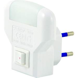 Veilleuse LED Velamp Il09led Twilight avec interrupteur marche/arrêt, design moderne en plastique, durée de vie de 25 000 heures - Product Image 1